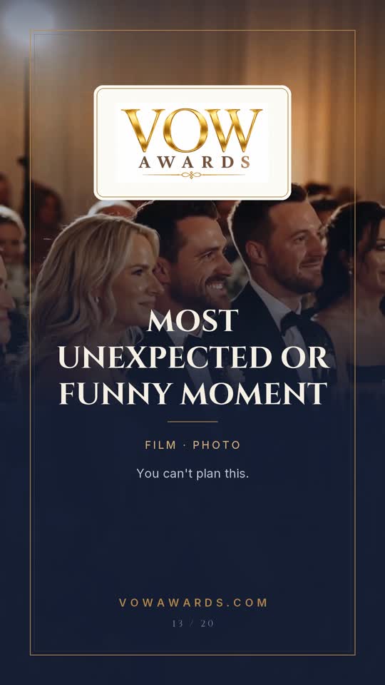 Most Unexpected or Funny Moment (Film) by Heart & Lens Studio
