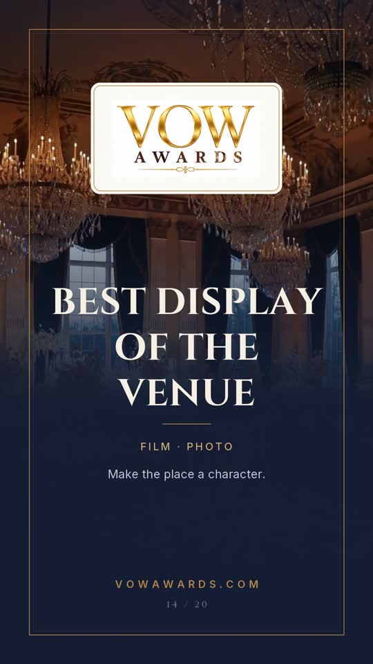 Best Display of the Venue (Film) by Aisle & Ember